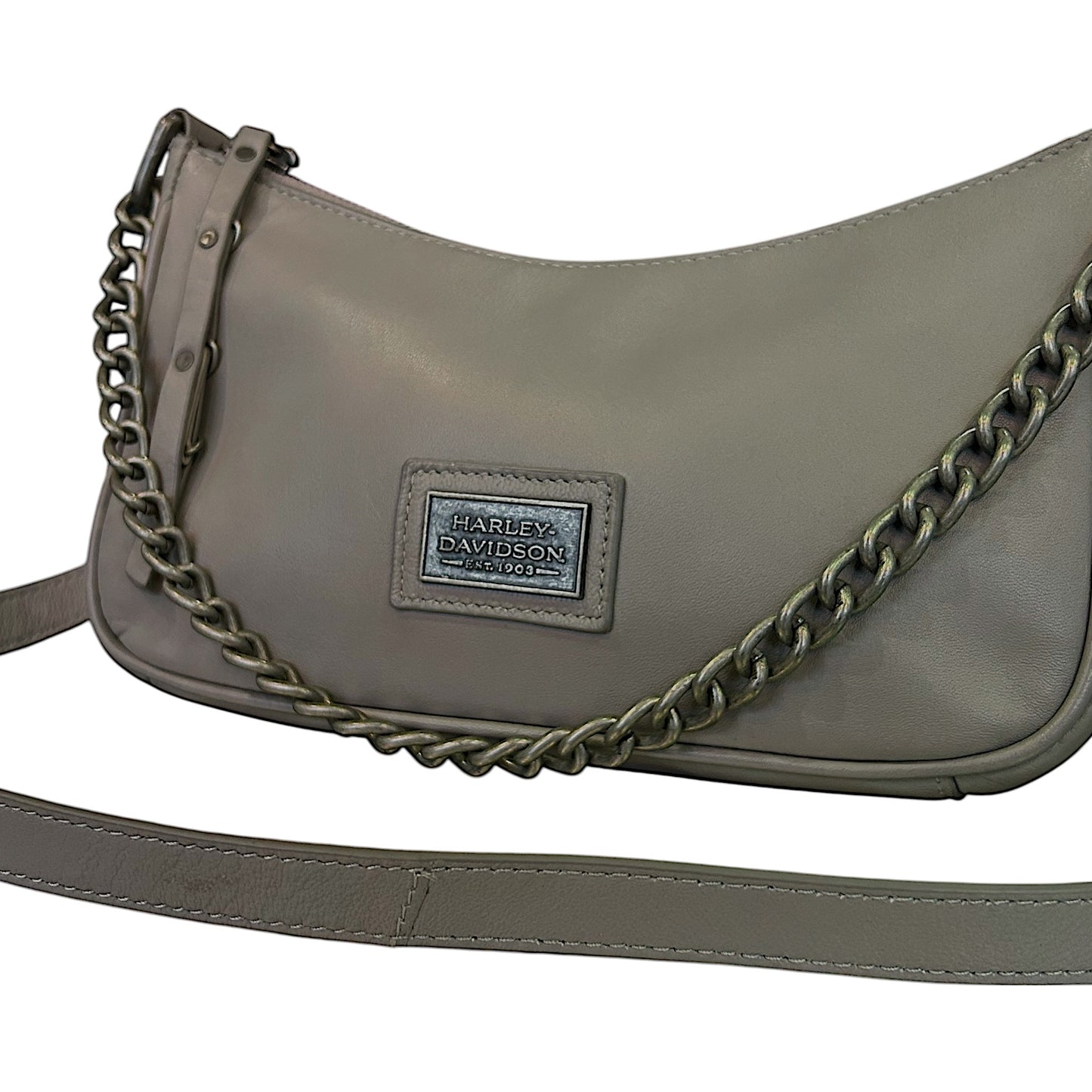 WOMEN'S LEGEND COLLECTION BAGUETTE SHOULDER BAG - GREY