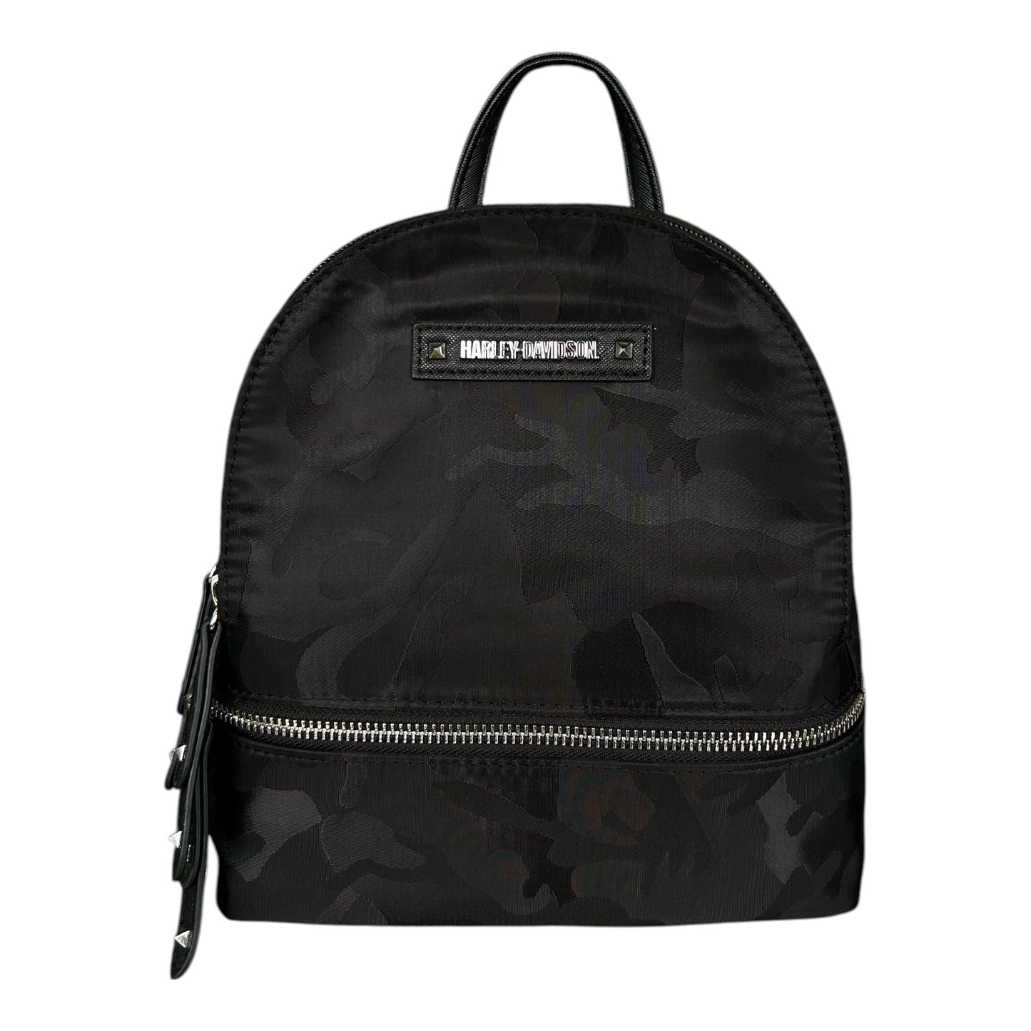 SILKY CAMO BACKPACK BAG - BLACK