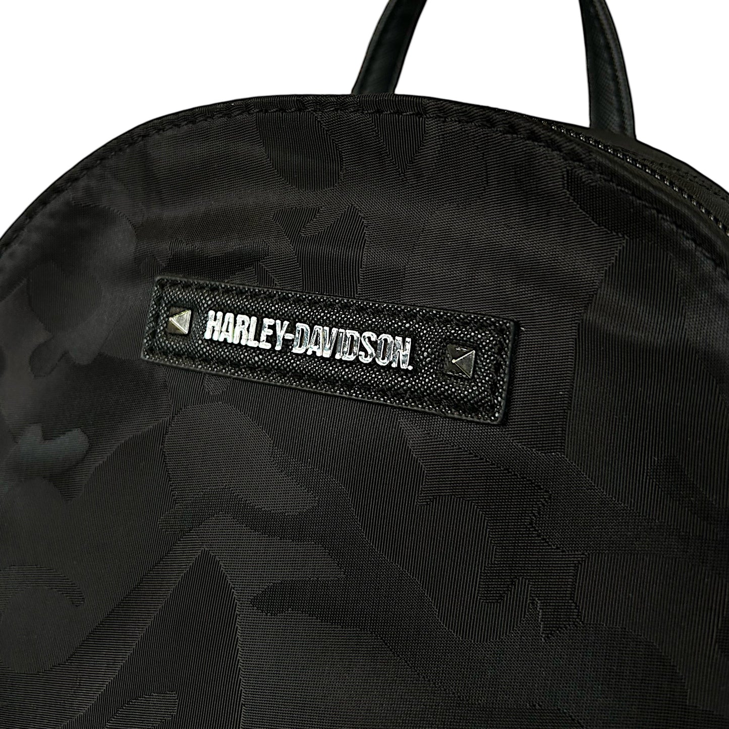 SILKY CAMO BACKPACK BAG - BLACK