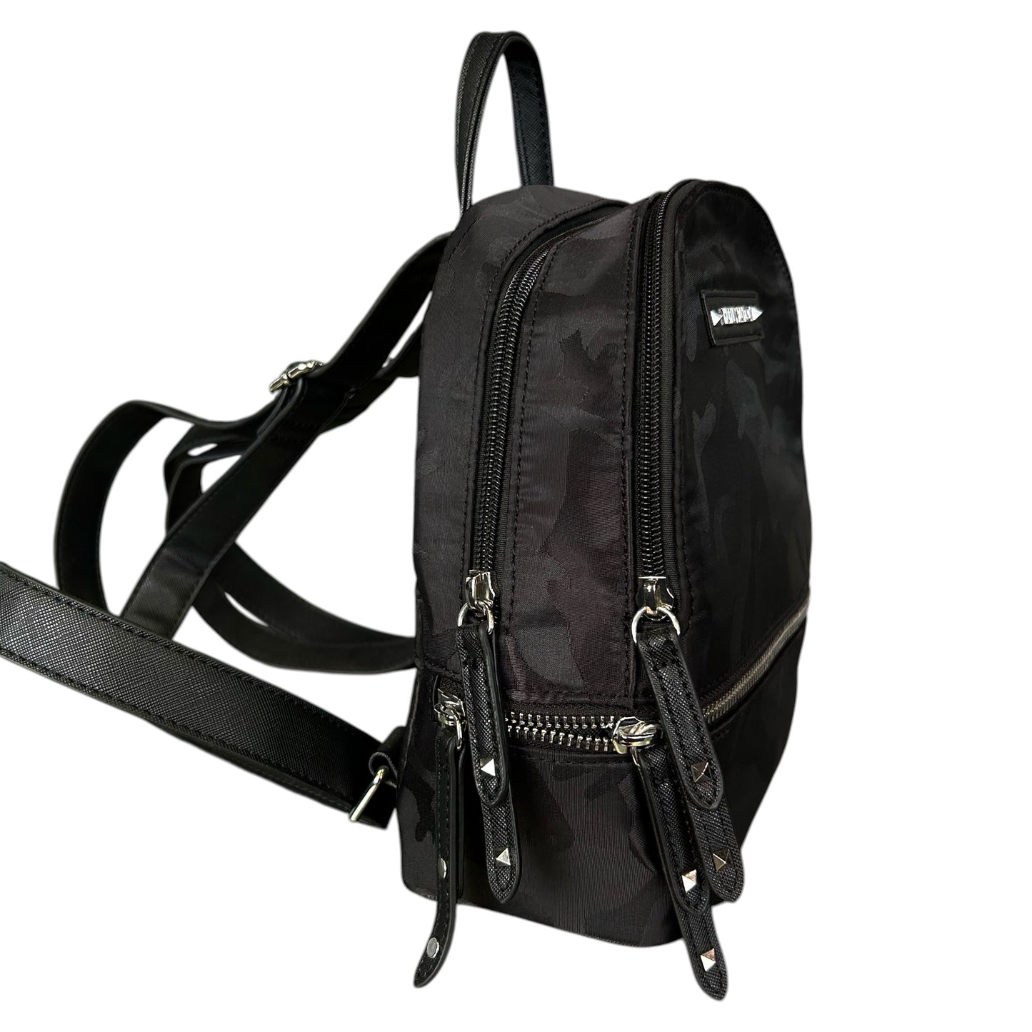 SILKY CAMO BACKPACK BAG - BLACK