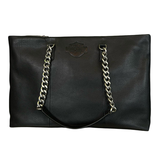 ICONIC B&S CHAIN SATCHEL - BLACK
