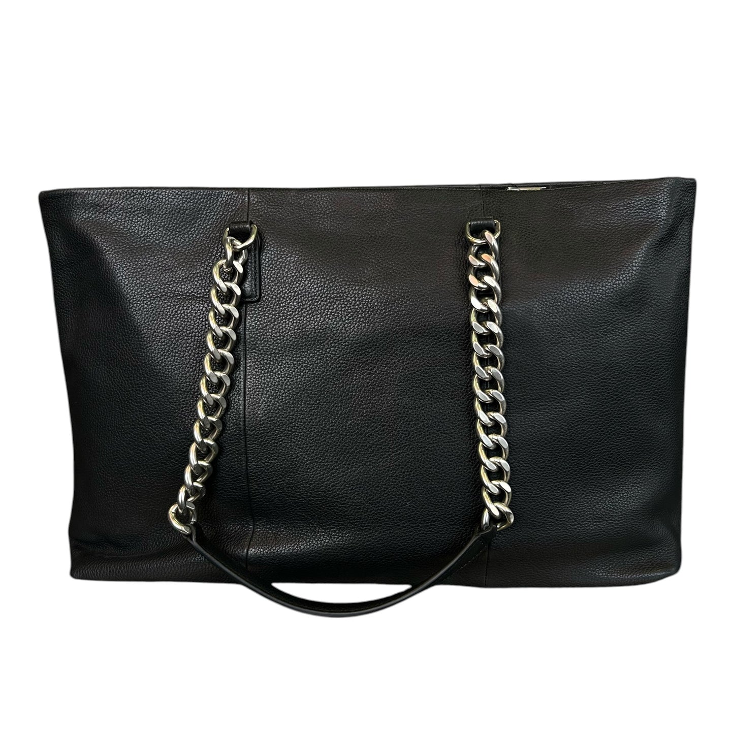 ICONIC B&S CHAIN SATCHEL - BLACK