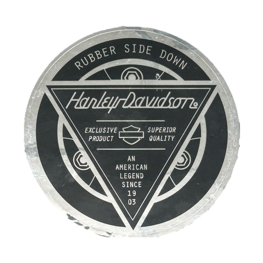 RUBBER SIDE DOWN DECAL