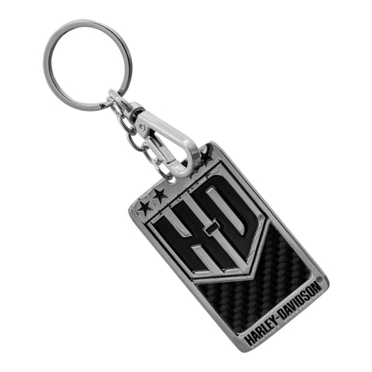 H-D KEYCHAIN AMERICANA CARBON FIBER