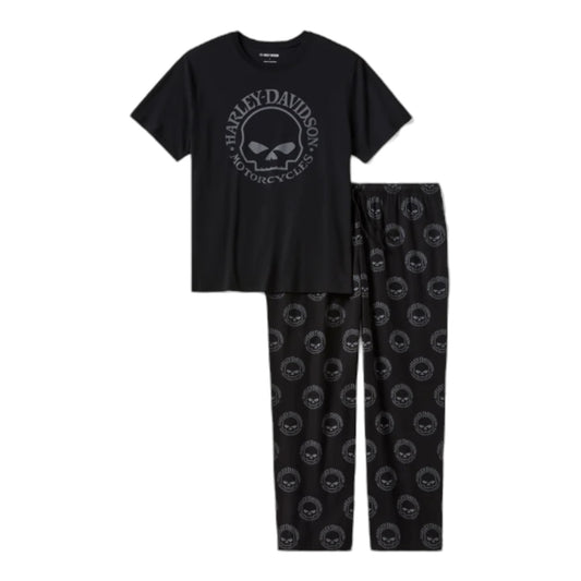 WILLIE G SKULL SHORT SLEEVE PAJAMA SET