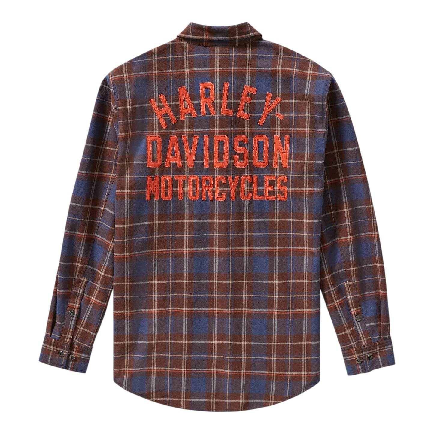 RACER FONT YARN DYED PLAID SHIRT - BROWN/BLUE