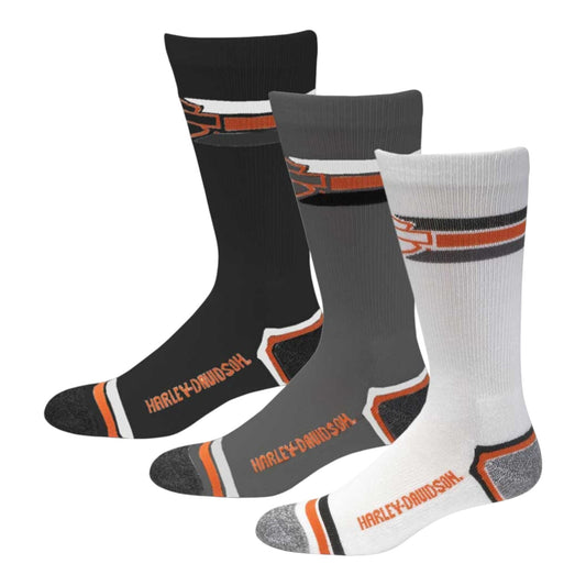 3PK MEN'S RETRO RIDER WICKING SOCKS