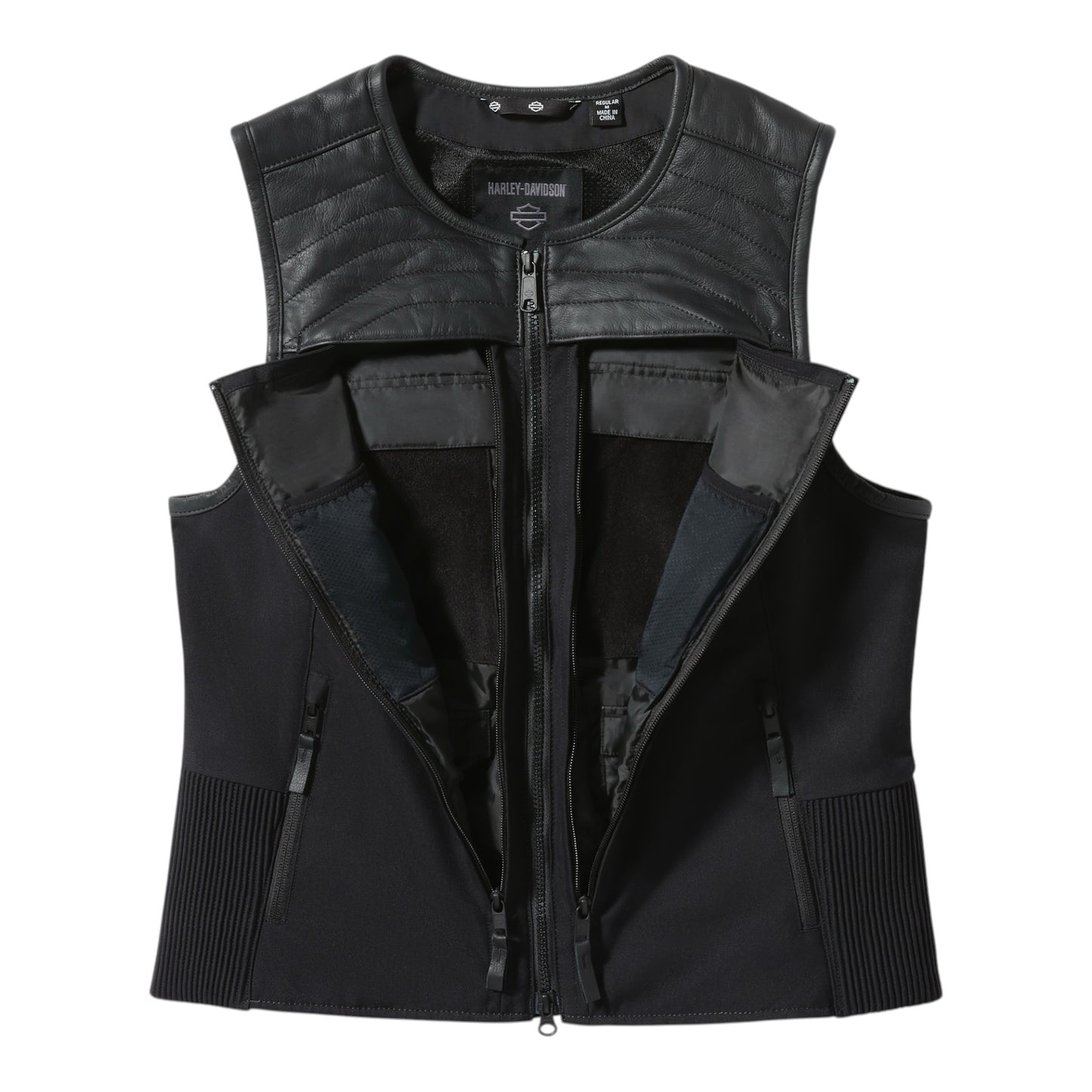 H-D LONG HAUL UTILITY VEST - BLACK
