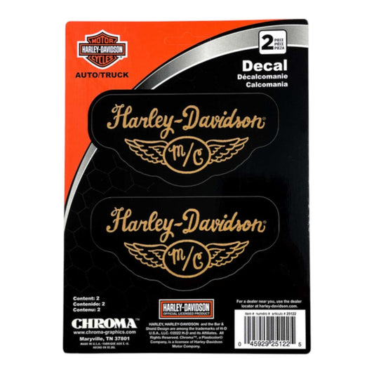 H-D WINGED MOTORCYCLE DECAL