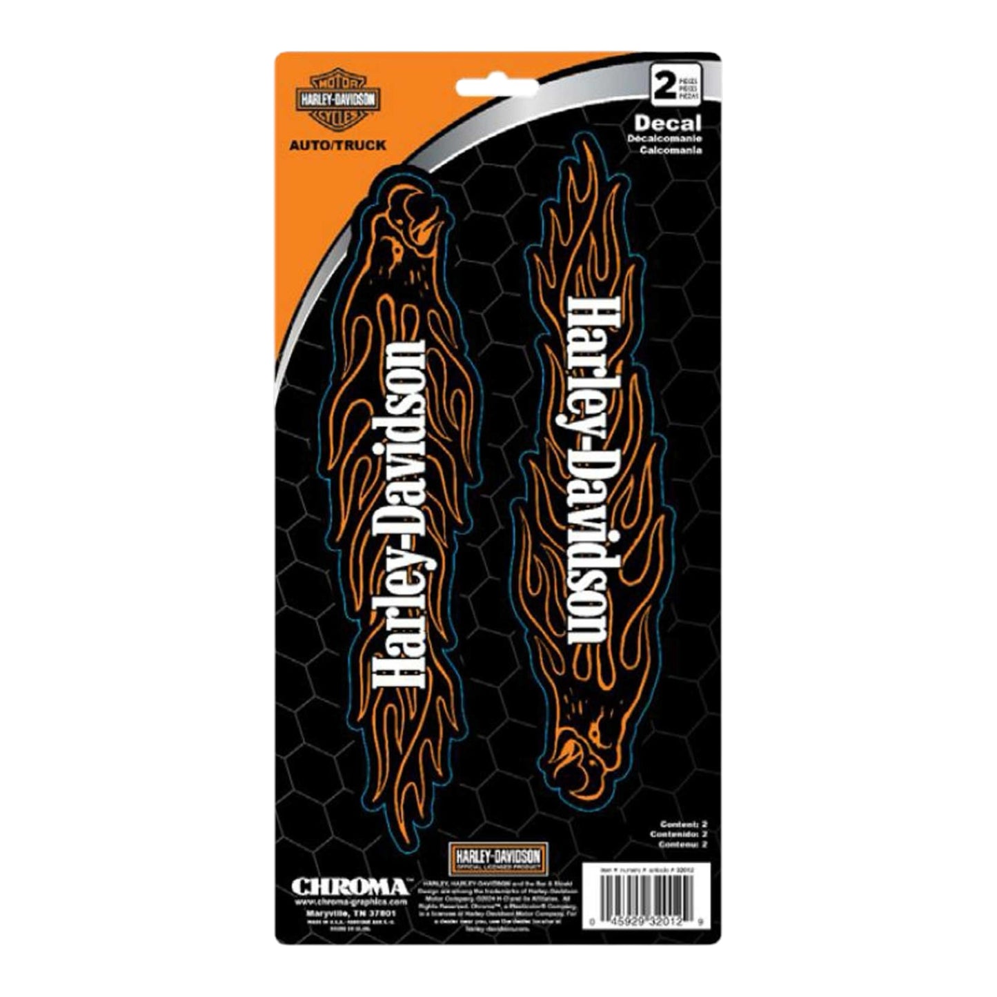 H-D FLAMING EAGLE DECAL