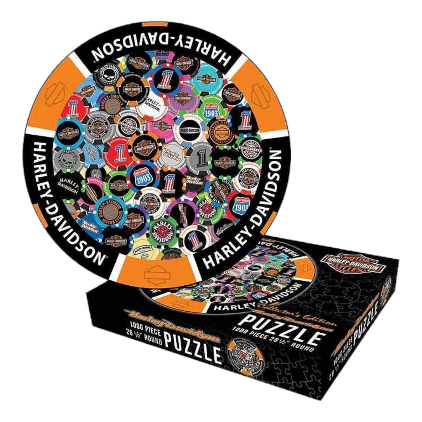 H-D POKER CHIPS ROUND PUZZLE