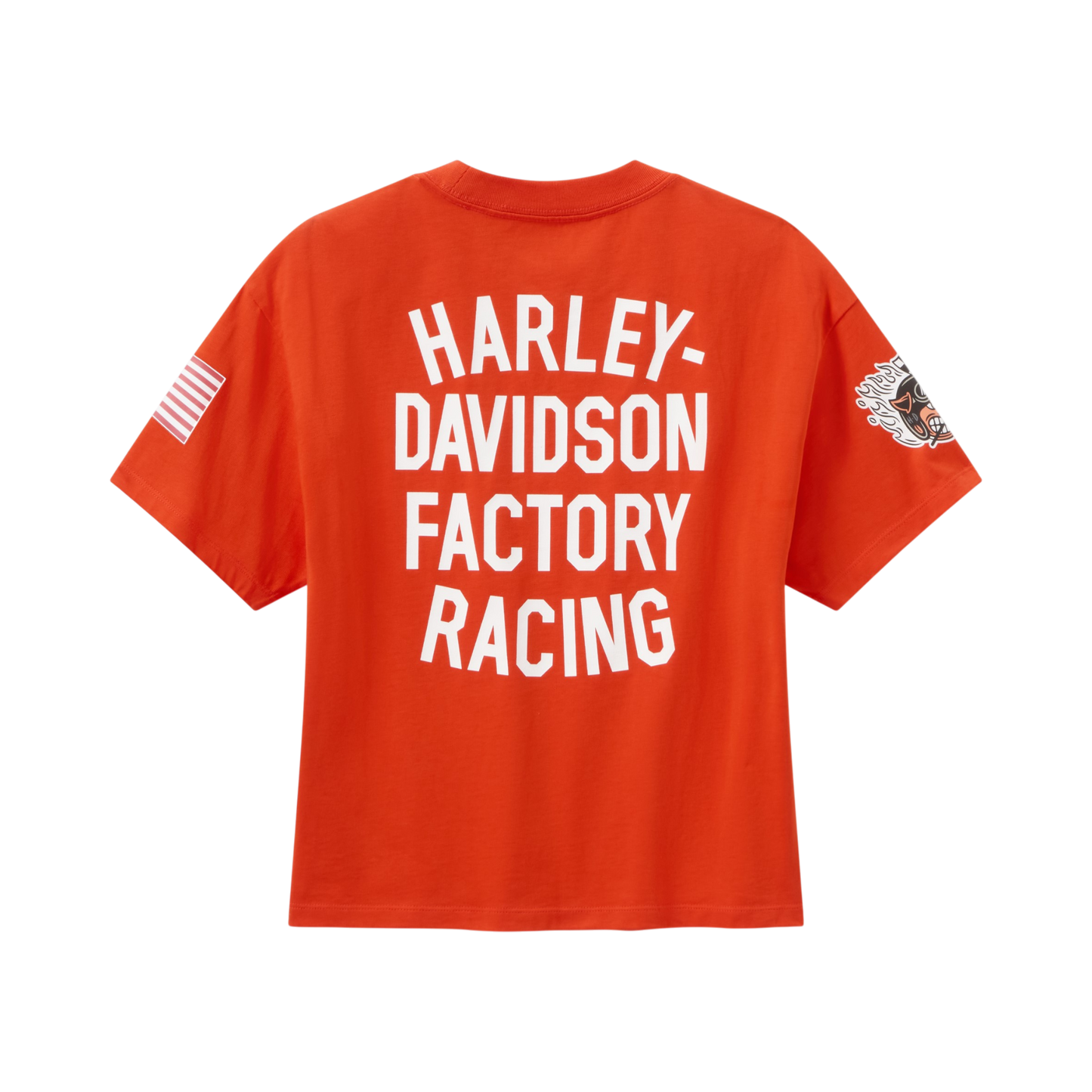 FACTORY RACING FANWEAR BOXY POCKET TEE - ORANGE