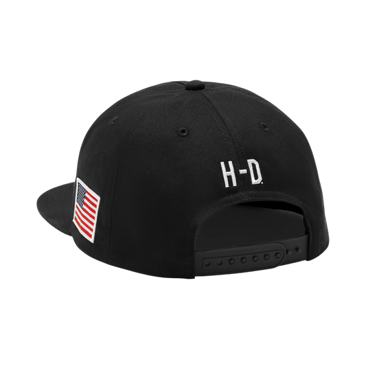 FACTORY RACING TWILL BASEBALL CAP - BLACK