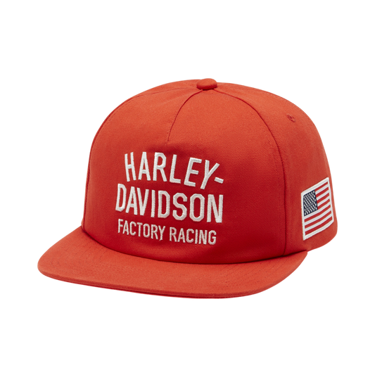 FACTORY RACING TWILL BASEBALL CAP - ORANGE
