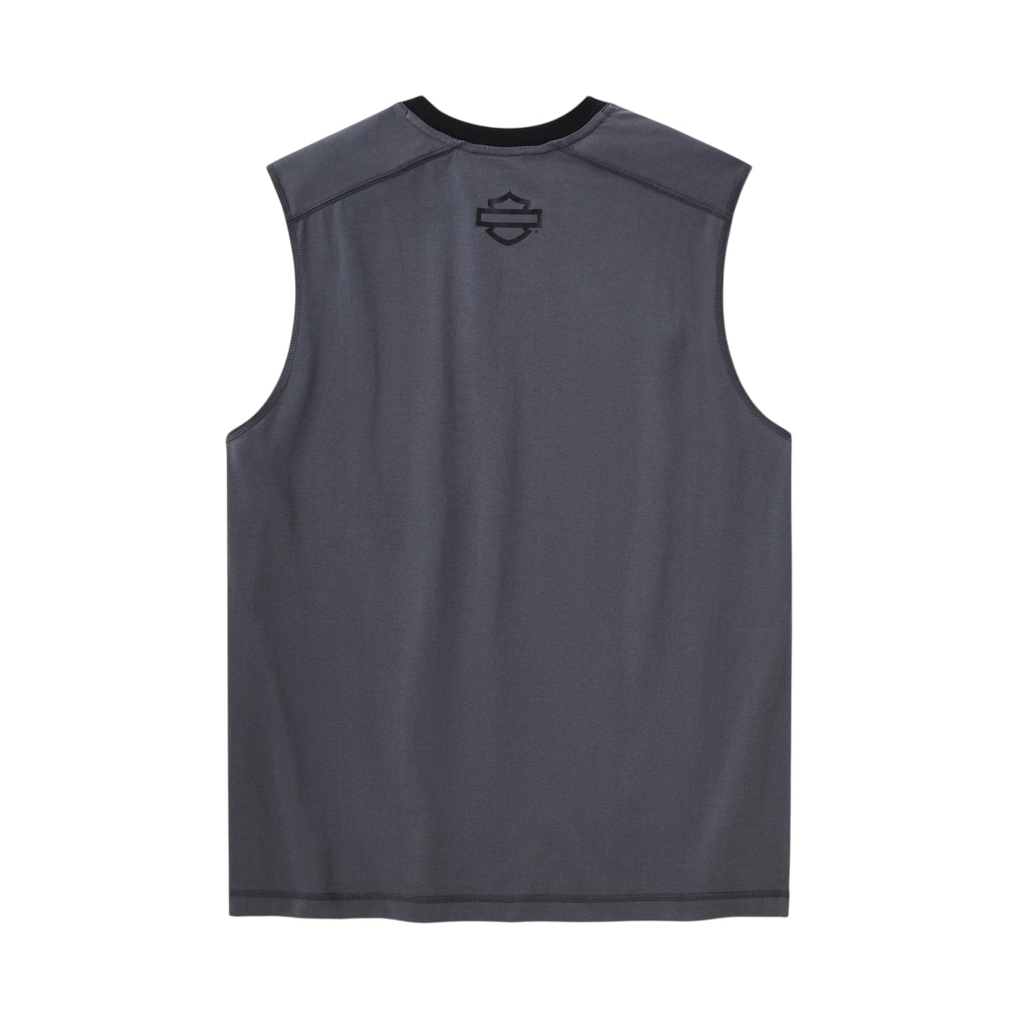 H-D TECH COOLMAX TANK - COLORBLOCK - ASPHALT GREY