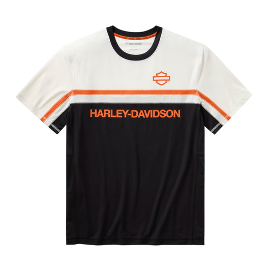 H-D TECH VENTED SHORT SLEEVE KNIT CREW