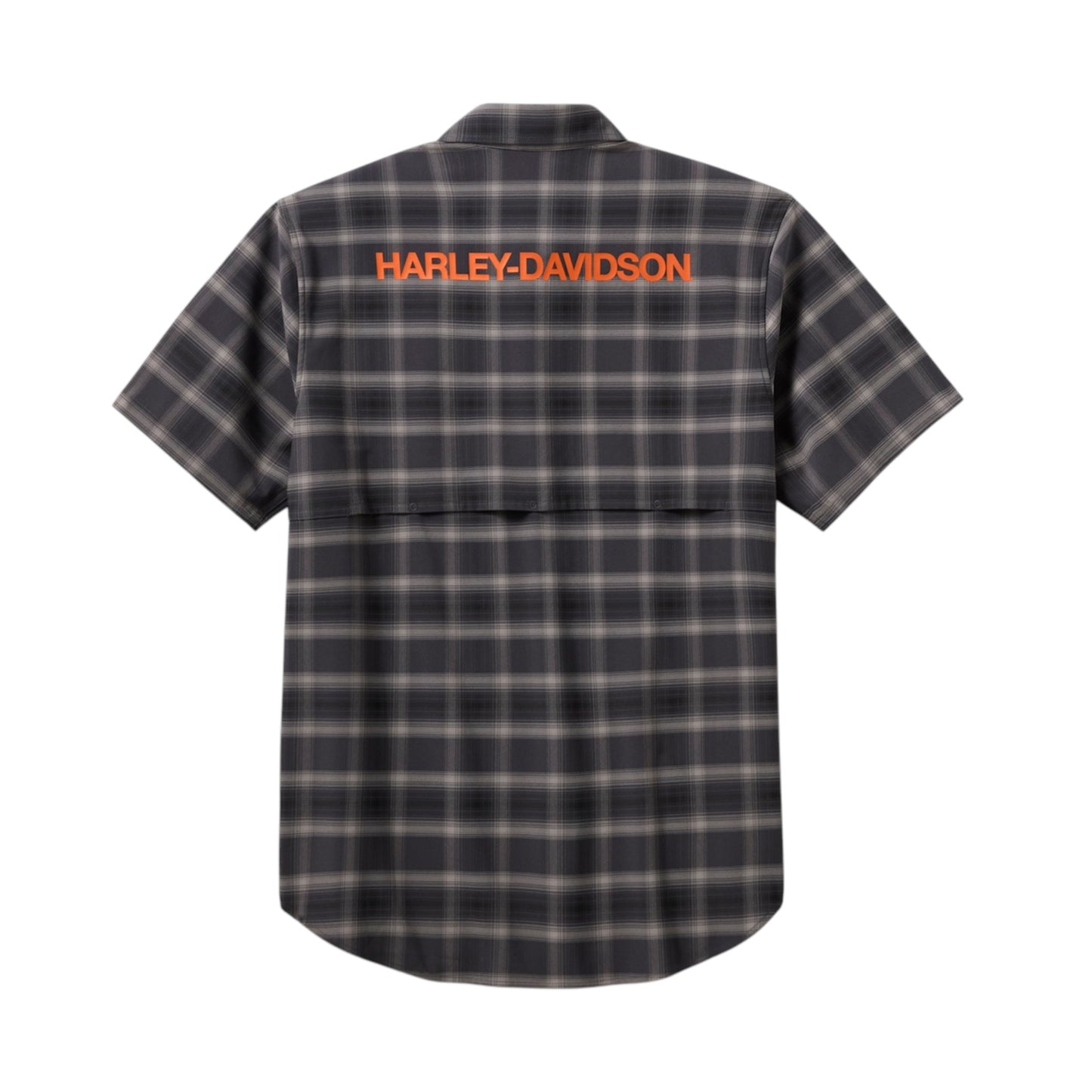 H-D TECH VENTED STRETCH COMFORT SHIRT - BLACK PLAID