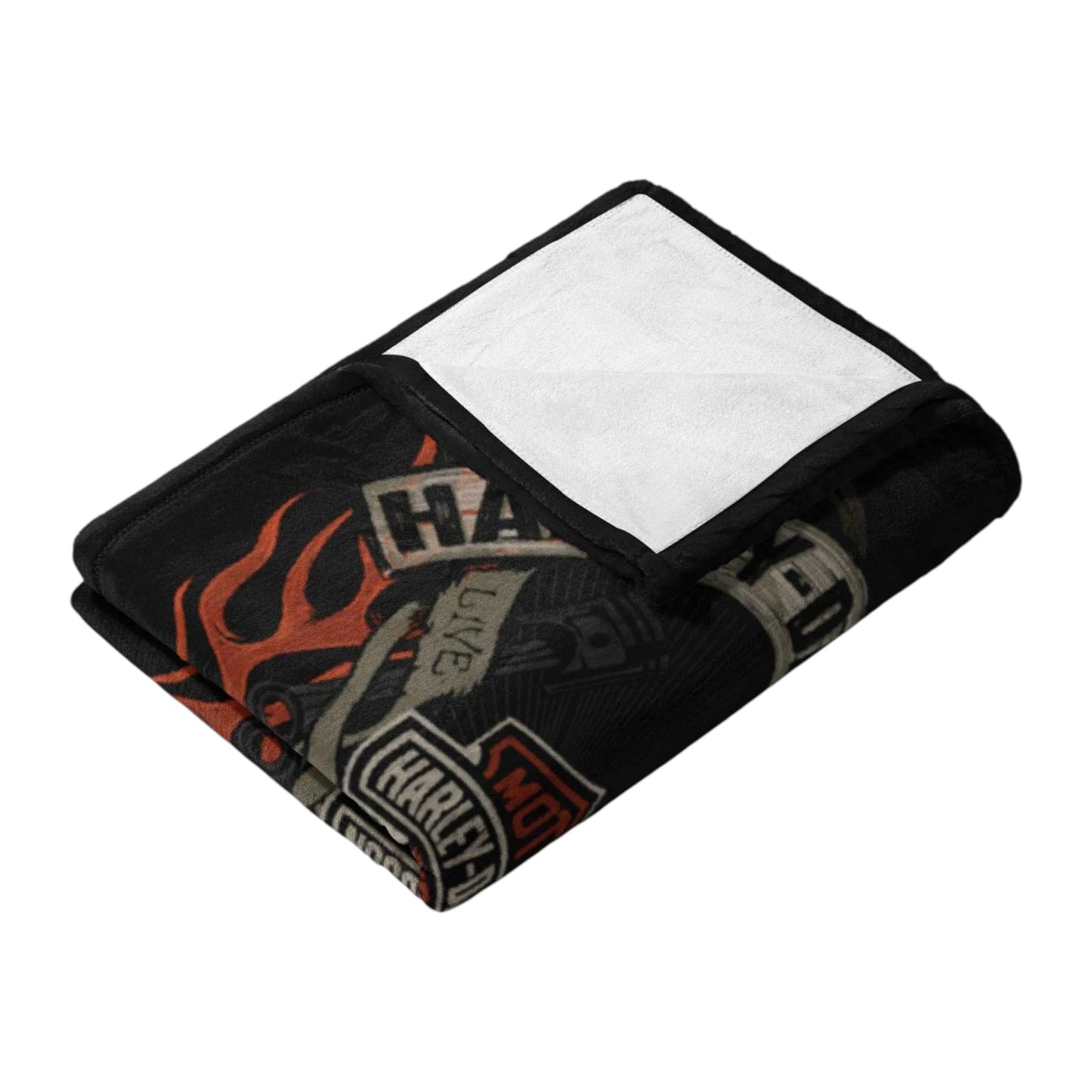 HARLEY-DAVIDSON OUTLAW BAR & SHIELD SILK TOUCH THROW BLANKET