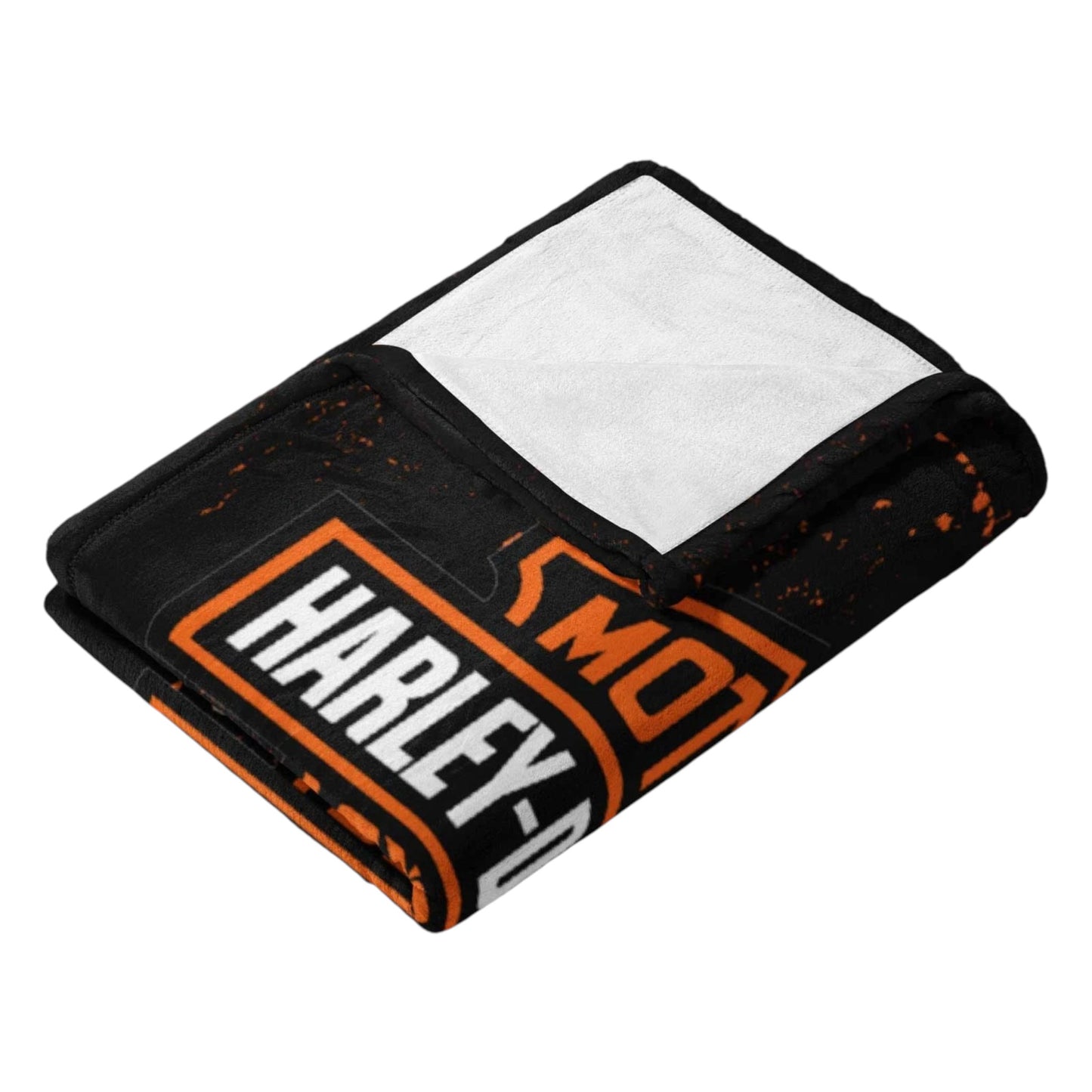 HARLEY-DAVIDSON INDUSTRIAL BAR & SHIELD SILK TOUCH THROUW BLANKET