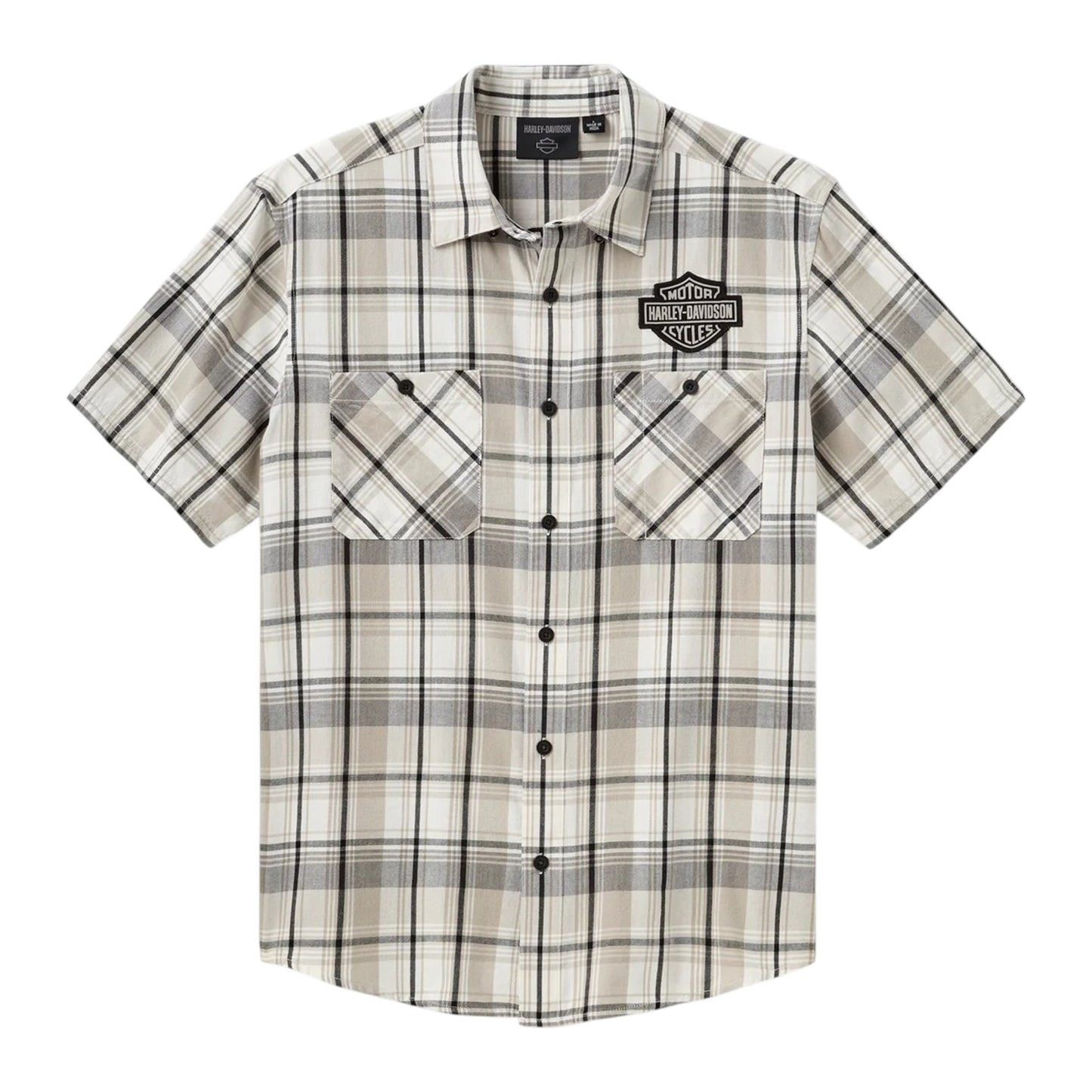 H-D ESSENTIAL SHORT SLEEVE PLAID SHIRT