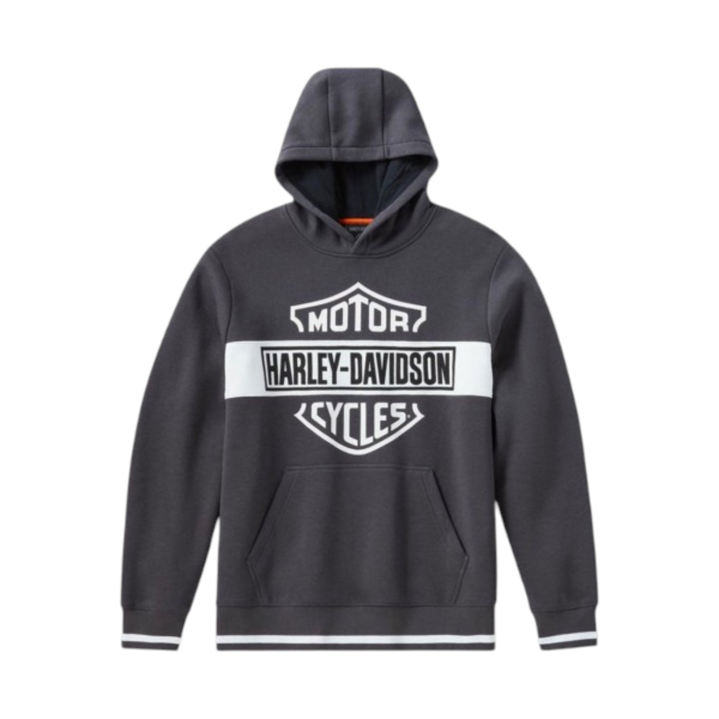 H-D ESSENTIAL BAR & SHIELD HOODIE - ASPHALT GREY