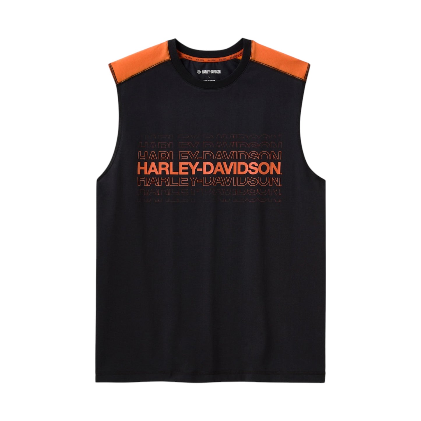 H-D TECH COOLMAX TANK - ORANGE/BLACK