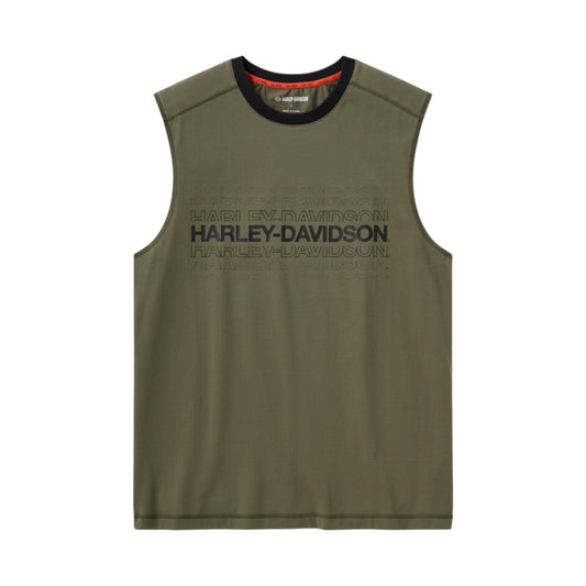 H-D TECH COOLMAX TANK - COLORBLOCK - GREEN