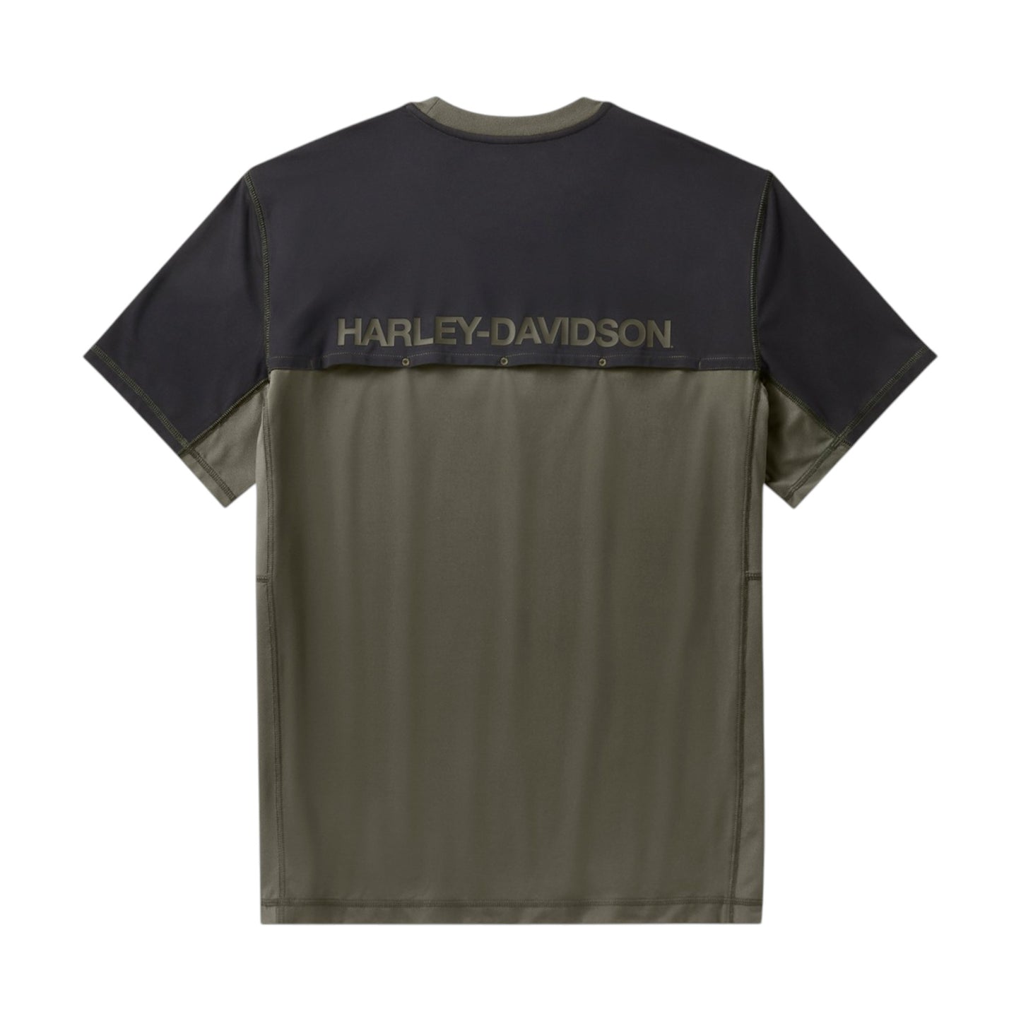 H-D TECH COLORBLOCK VENTE TEE - GREEN