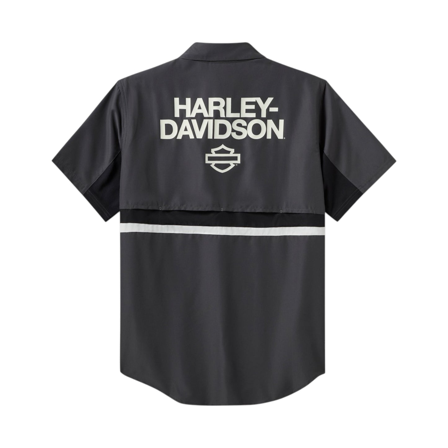 H-D TECH VENTED SHORT SLEEVE SHIRT - ASPHALT GREY