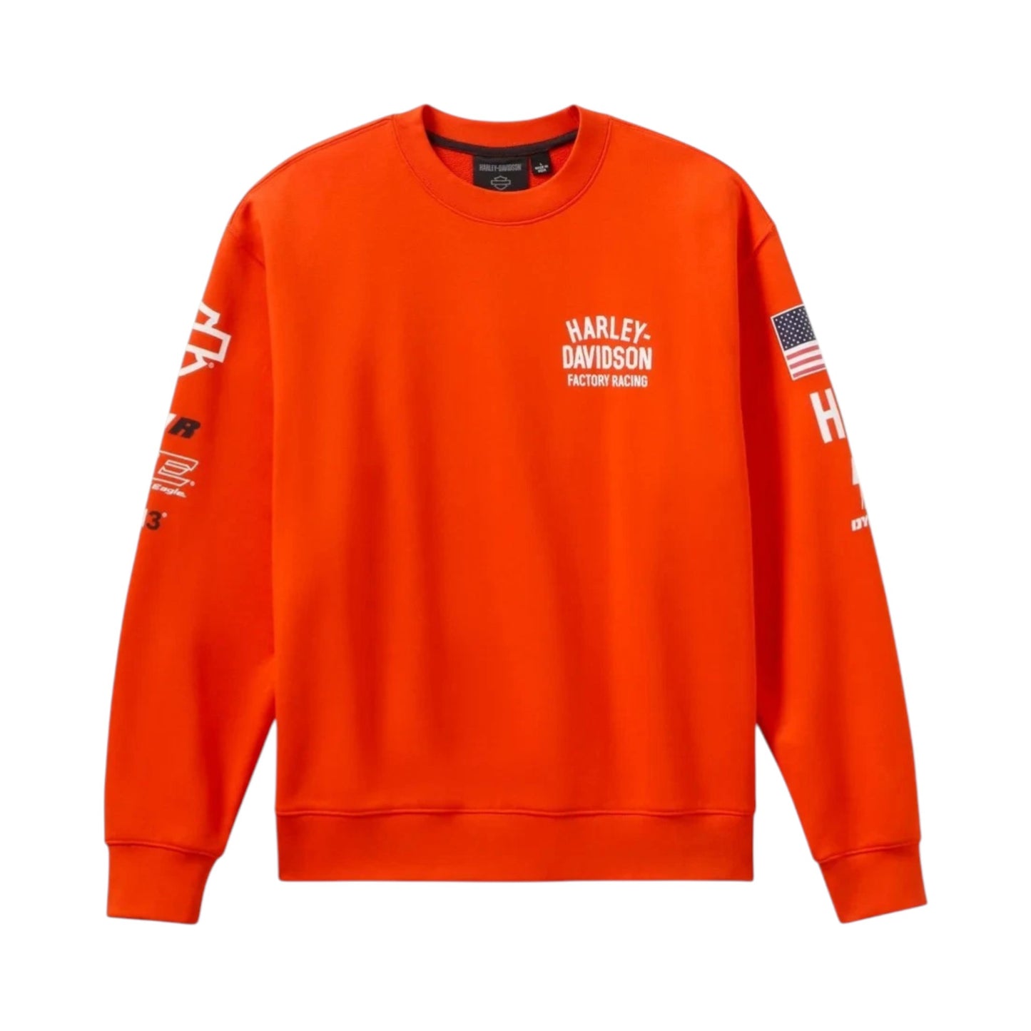 FACTORY RACING FAST JOHNNIE CREWNECK FLEECE - ORANGE