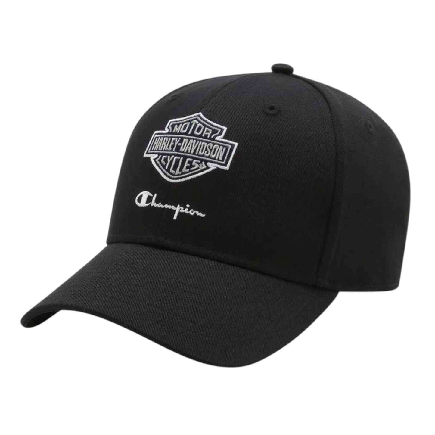 CHAMPION X HARLEY-DAVIDSON ADJUSTABLE BASEBALL HAT - BLACK/BLUE