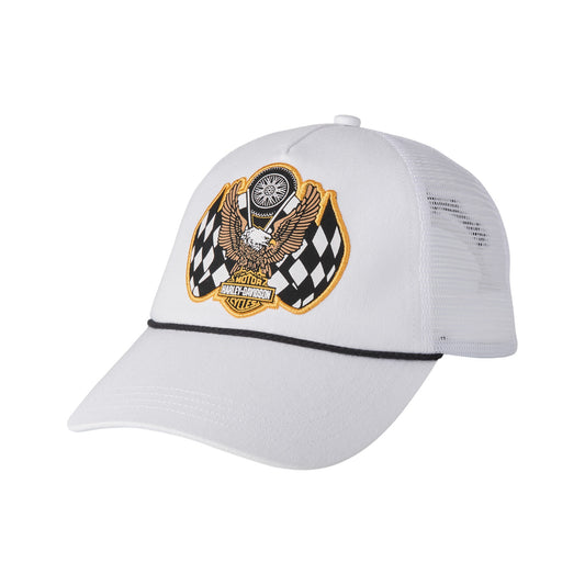 HAT- TRUCKER- WOVEN WHITE