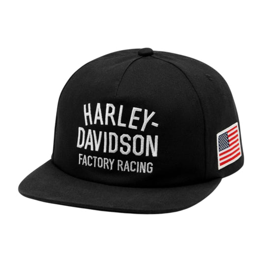 FACTORY RACING TWILL BASEBALL CAP - BLACK