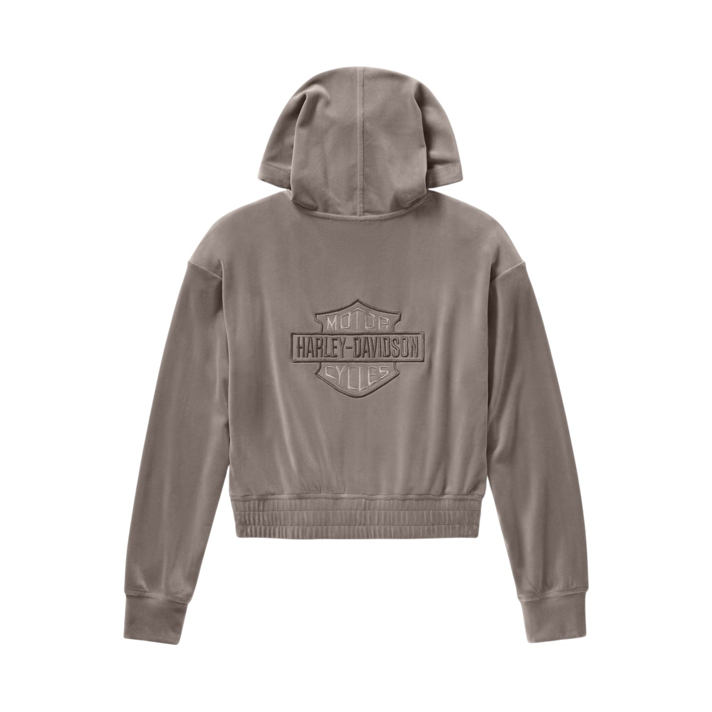 VELOUR ZIP HOODIE